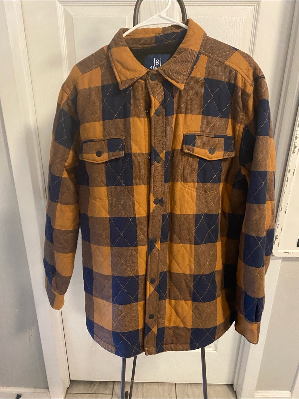 George quilted Men’s shirt/jacket Size L